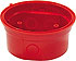 Surface mount deep base, red, IP44.