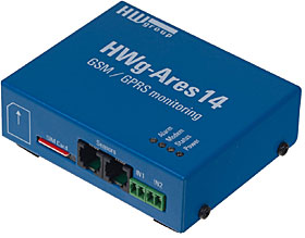 HWg-Ares 14 Plain - GSM teploměr / měřič veličin + logger dat, samotná jednotka