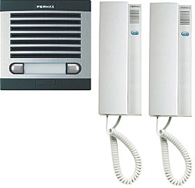 4+n Classic audio kit pro 2 účastníky s telefony CityMax, bez el. otvírače
