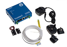 Poseidon2 3266 THset (4xDI, pro až 8 senzorů 1-Wire UNI), v sadě 1x T/H čidlo 3m