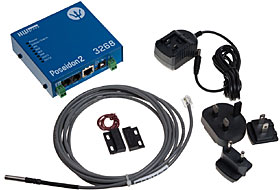 Poseidon2 3268 Tset (4xDI, 2xrelé, až 8 senz.1-Wire UNI),  v sadě 1x T čidlo