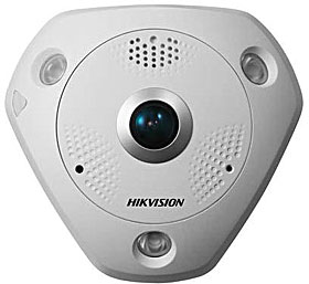Venkovní hemisférická TD/N IP kamera 360°, HD 1080p, 6MP, DWDR, IR 15m, I/O