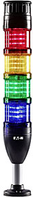 Signalizační sloupek D=70mm kompletní, červená-zelená, 24V AC/DC, IP66