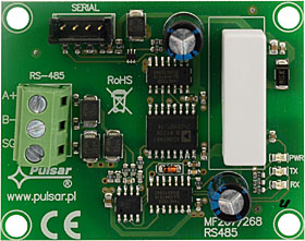 Interface RS485-TTL pro připojení zdrojů řady PSBEN/EN54 ke sběrnici RS485