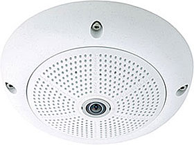 Hemisférická barevná kamera 360°, 6MP, MicroSD, VoIP