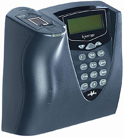 Autonomní biometrická čtečka otisků prstů s klávesnicí a LCD