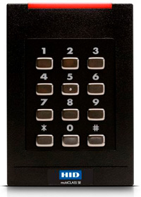 Multi-techn. keypad reader iCLASS SE, support of Mobile Access (incl.Bluetooth)