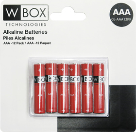 AAA Alkaline 1,5V Batteries 12 Pack
