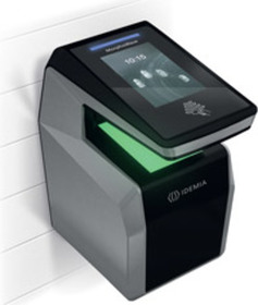 Biometrická čtečka otisků prstů (4 prsty najednou), bezdotyková