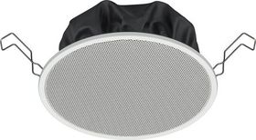 Stropní reproduktor dle EN54-24, 6W @ 100V, kov, bílý, 180mm