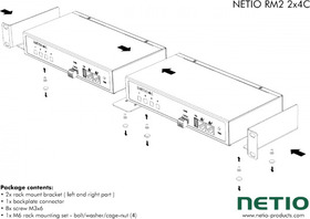 Kovový držák pro 2 ks PowerPDU (4C) vedle sebe do 19" racku