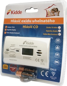 Detektor CO s bat. nap. (3x alk. AA), ak./opt. sig., LCD displej, živ. 10 let