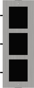 Rám pro zápust. instalaci modul. interkom systému, 3 moduly, nerez