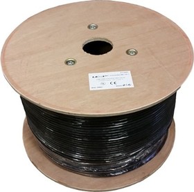 Instalační kabel LEXI-Net CAT6 FTP, venkovní dvouplášť PE Fca, 500m cívka, černý
