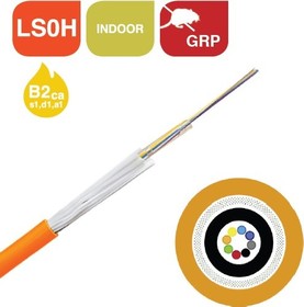 Optický kabel SM 12vl. 9/125 OS2, vnitřní, B2ca, LSZH plášť oranžový
