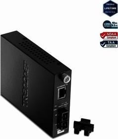 Optický konverter 100Base-TX to 100Base-FX single-mode SC (15km)