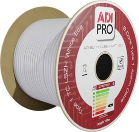 ADI PRO sdělovací poplach. kabel 8x0,22mm2, pocínované měděné lanko, LSZH, Eca