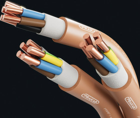 Hnědý kabel PRAFlaDur+ -O 2x1.5 RE, PH120-R, B2ca s1d1a1, 100m