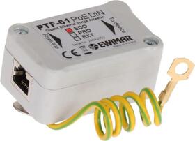 1ch přepěťová ochrana 1 Gigabit, ECO, 2x RJ-45, DIN lišta, podpora PoE