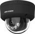 IP dome kamera, 8MP, 2.8mm, WDR, hybridní světlo 30m, audio, VA, IP67, černá