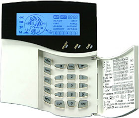 LCD kl. ikon.,6 zón,1 kl. zóna,modré podsv.,pro ústřednu TLT-CA60PLUS