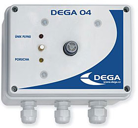 detektor  (NH3), napájení 230 VAC, jednostupňový