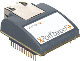 Zásuvný modul 1-portového převodníku sériové linky na 10/100Base/TX, AES, RS485