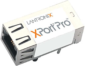 1-portový miniaturní OEM převodník sériové linky na 10/100Base-TX, AES, RS485