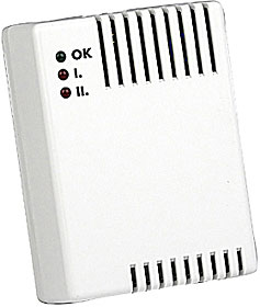 Detektor hořlavých plynů, nap. 12 V ss, ak./opt. sign. + relé, životnost 5 let