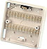 24 way jb low profile,c/w microsw.,white