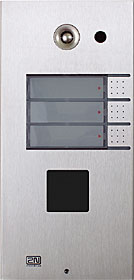 Vario audio panel IP, 3 tlač., povrchová instalace