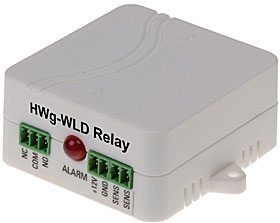 HWg-WLD Relay, detektor průsaku, výstup relé a 1-Wire,  2m přip.+ 2m det. kabel