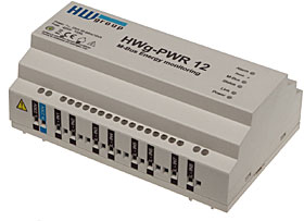 HWg-PWR 12 - sběrač dat z 12 M-Bus měřičů energií