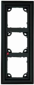 MX-T25 - montážní rámeček pro 3 moduly, černá barva